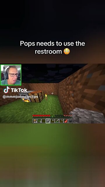 My reaction to mmjoemele playing Minecraft