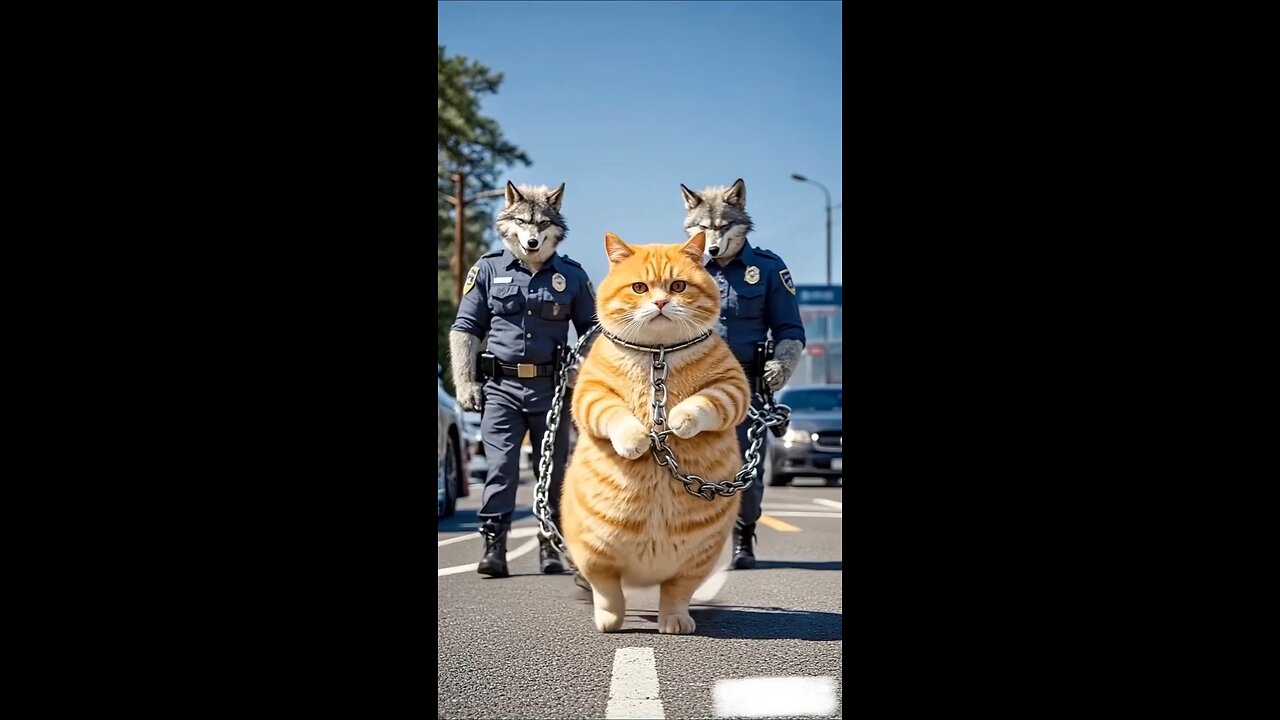 The cat was caught by the police