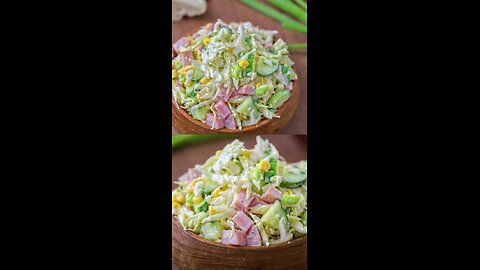 Cabbage and Ham Salad Recipe for a Quick Lunch