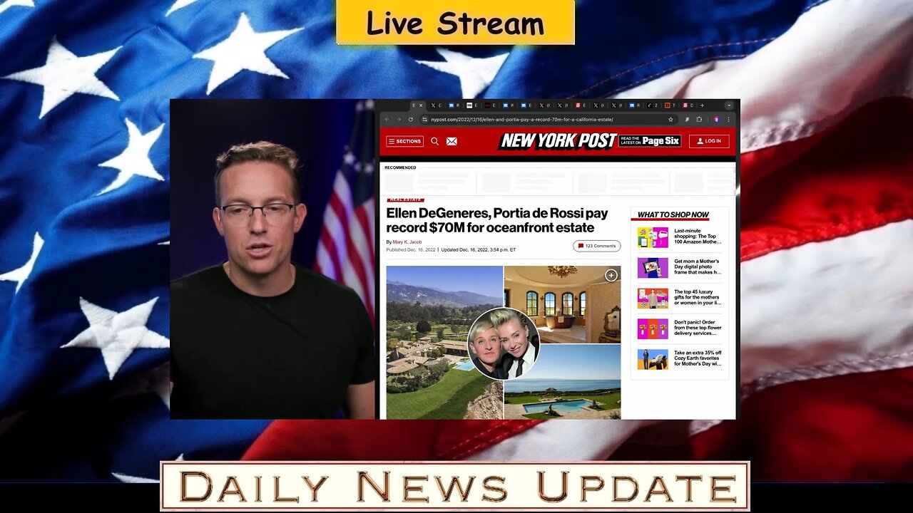 x344b: Benny Johnson - TRUMP CURSE: Ellen Appears UNRECOGNIZABLE After Fleeing US to UK