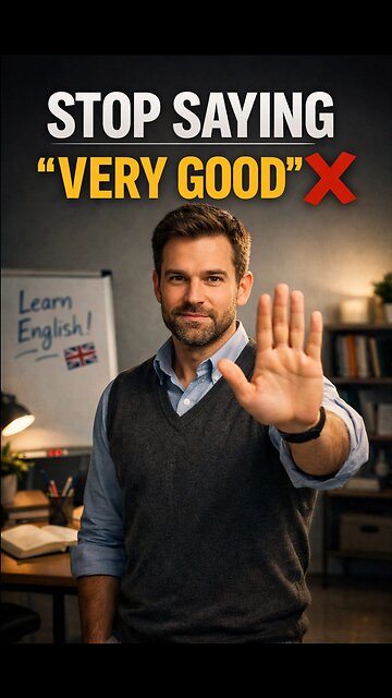 Stop saying “very good” ❌Say instead:✅ “Great!”✅ “Awesome!”✅ “Well done