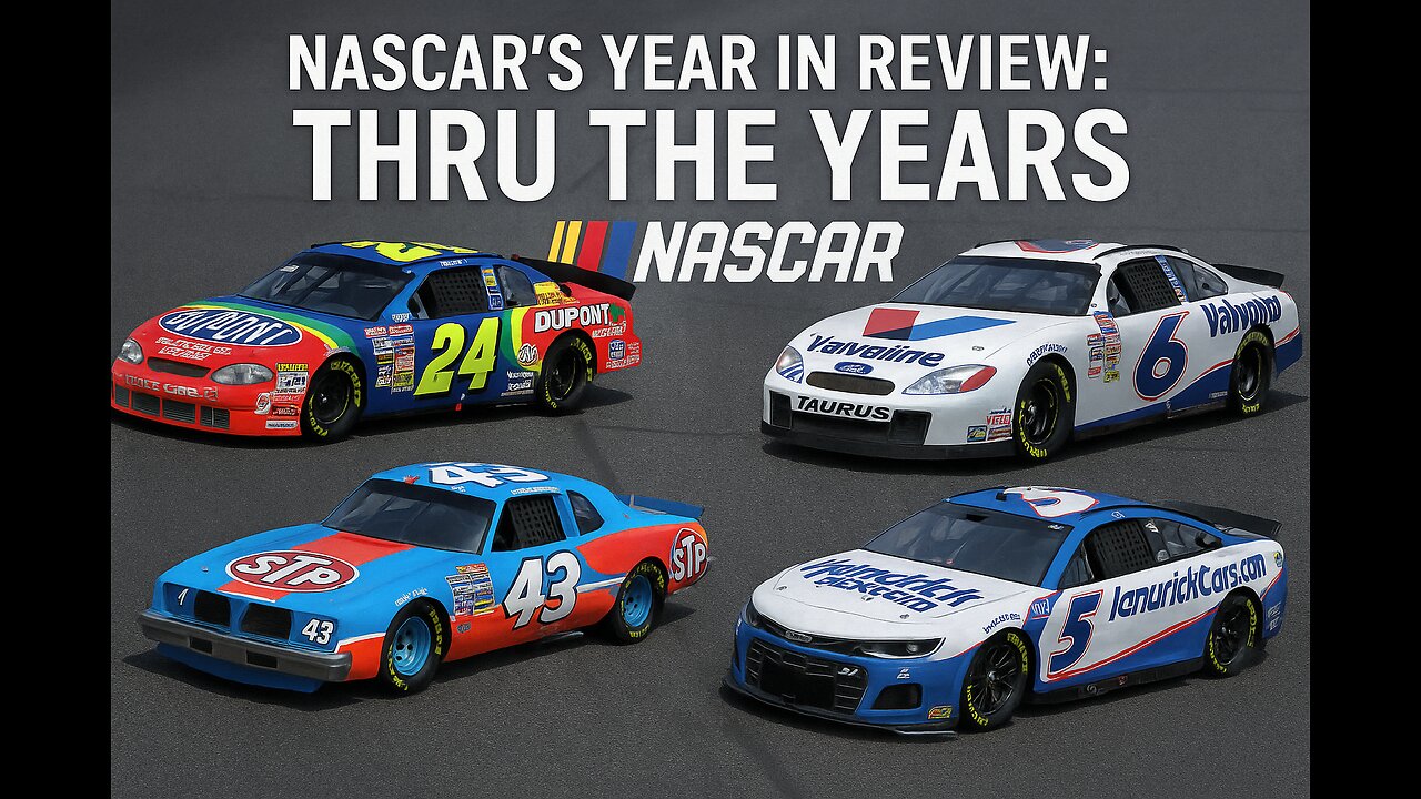📺🌙💤🏁 – OVERNIGHT NASCAR YEAR IN REVIEW: OLD VIDEOS & SLEEP VIBES – RELIVE THE GLORY LIVE!!📺🌙💤