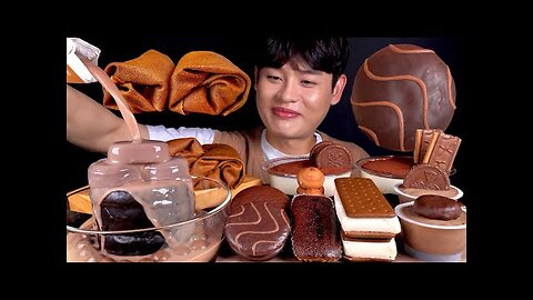 CholChocolate Party 🎉 Choco Pie Pudding Ice Cream MuKBang! mindAlex