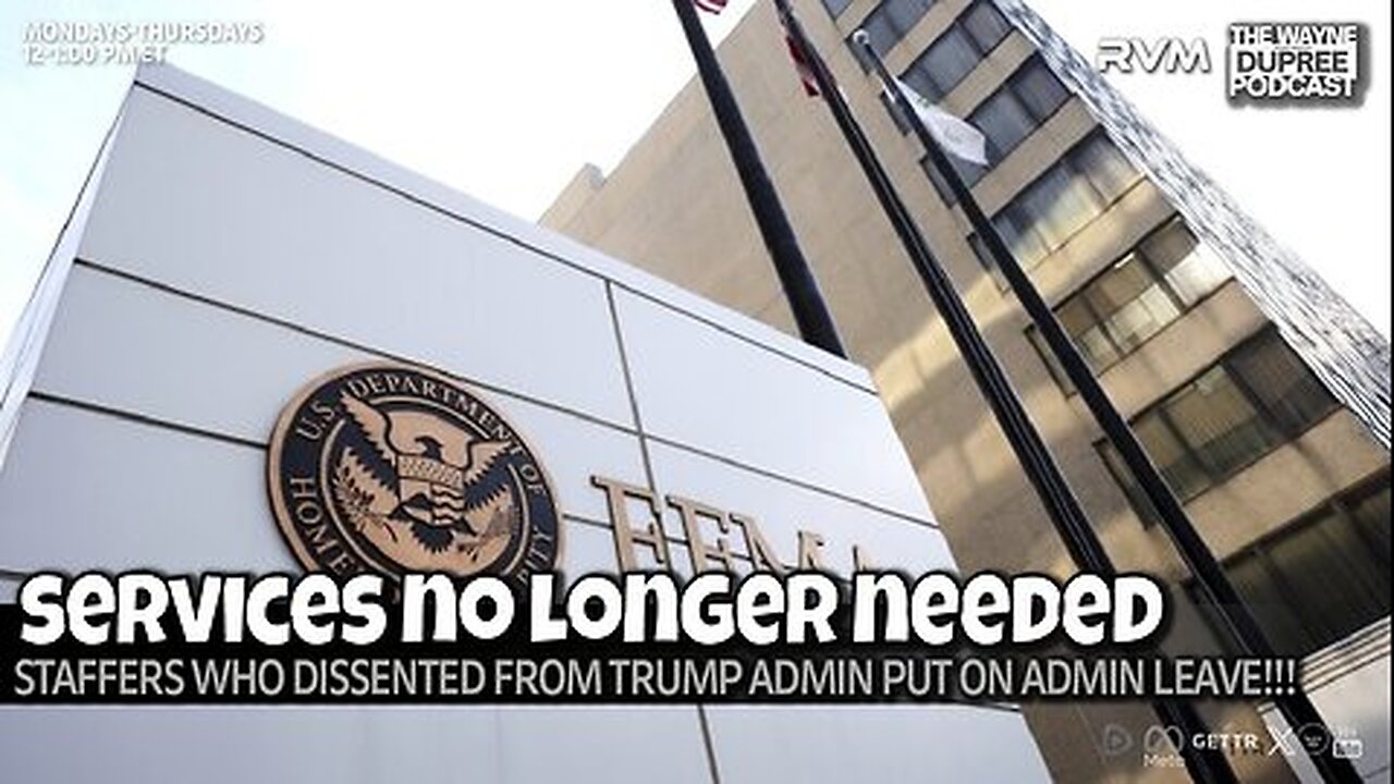 E2146: FEMA Employees Suspended After Warning Congress About Overhaul 8/27