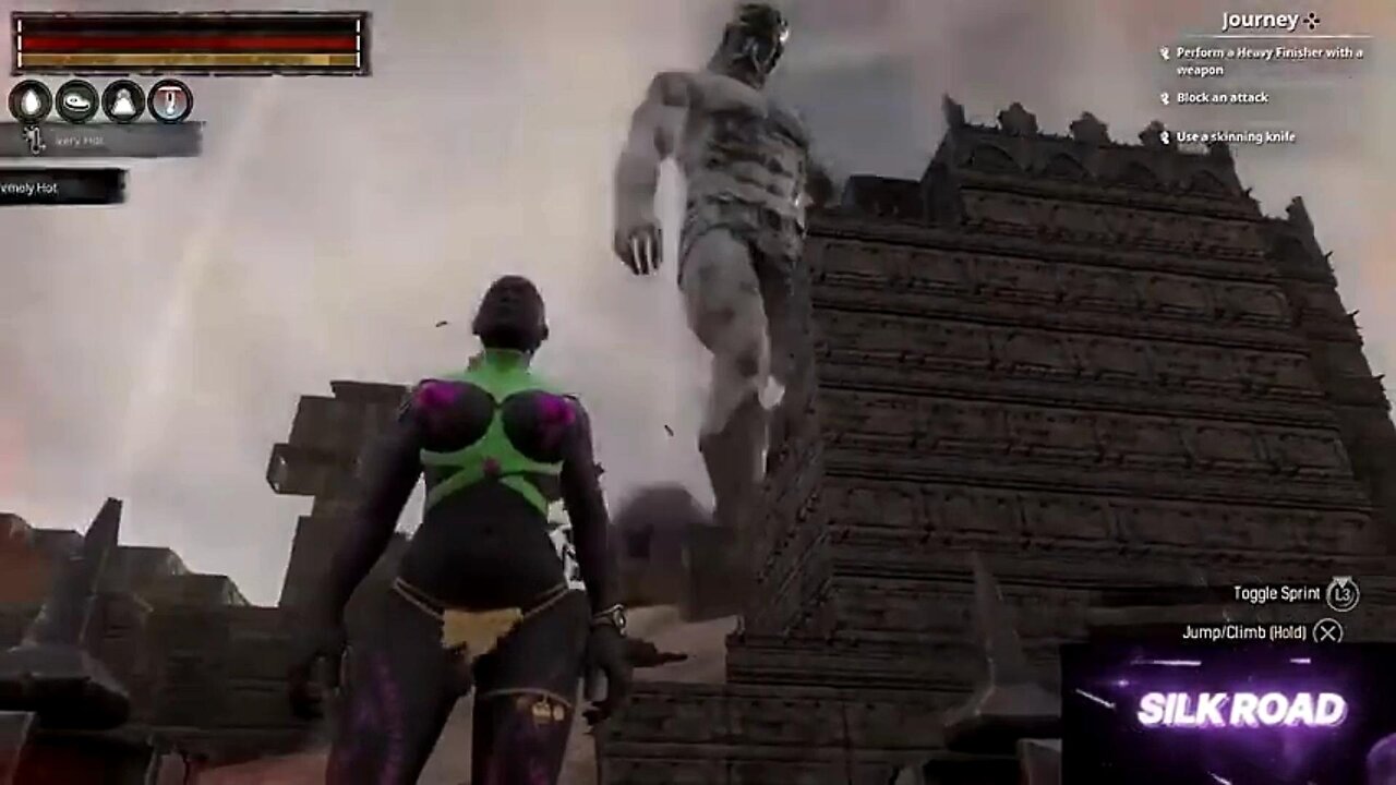 Conan Exiles PvP clan vs clan on Silk road server Busty boobs