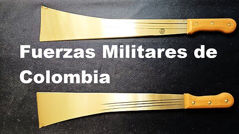 Tapanga Machete "Excedentes de las Fuerzas Militares de Colombia", JMK. Incolma (casa central?)