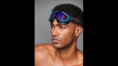 Anti-fog Swim Goggles Prescription, No Leaking, Crystal Clear & 180° Vision, Protective Case