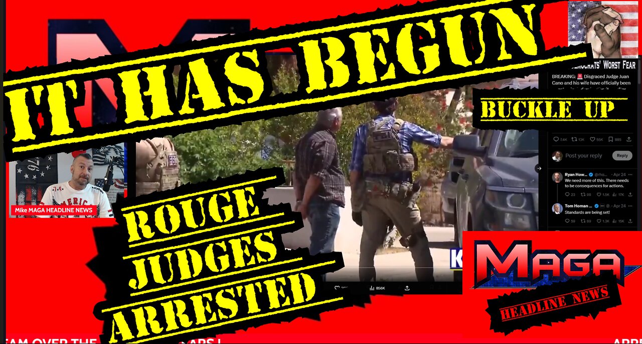 It has begun ! Buckle Up JUDGES ARRESTED