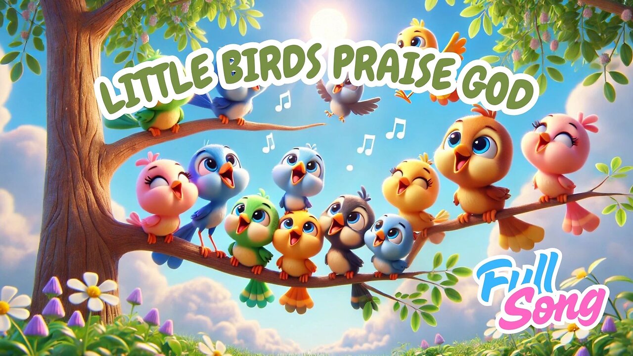 Little Birds Praise God 🐦 Joyful Gospel Song for Kids