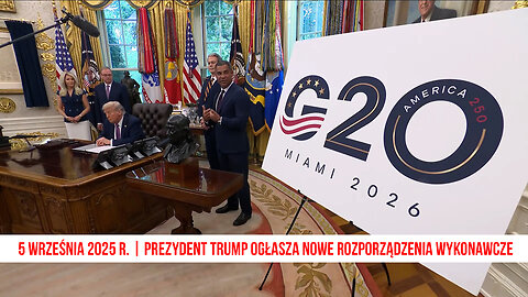 🔴05/09/25 NA ŻYWO: Prezydent Trump ogłasza nowe rozporządzenia wykonawcze