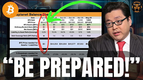 "$MSTR & Bitcoin Holders PAY Attention To THIS!" - Tom Lee BTC