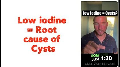 "Cysts: Low Iodine as the Root Cause"
