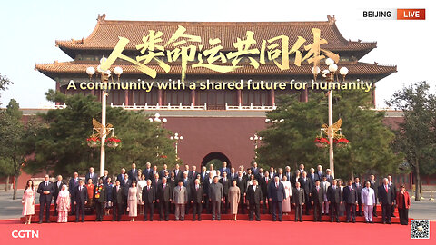 President #XiJinping took a group photo with international guests attending of the 80th anniversary