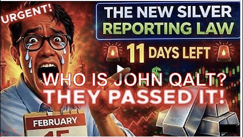 JOHN QALT W/ ASIAN GUY-JUST IN: THEY PASSED IT - New Silver Reporting Law Starts Feb 15th. ACT NOW!