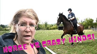 She RODE Her New HORSE In TORNADO Like WINDS!