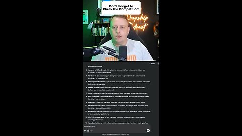 Don’t forget to check the competition!