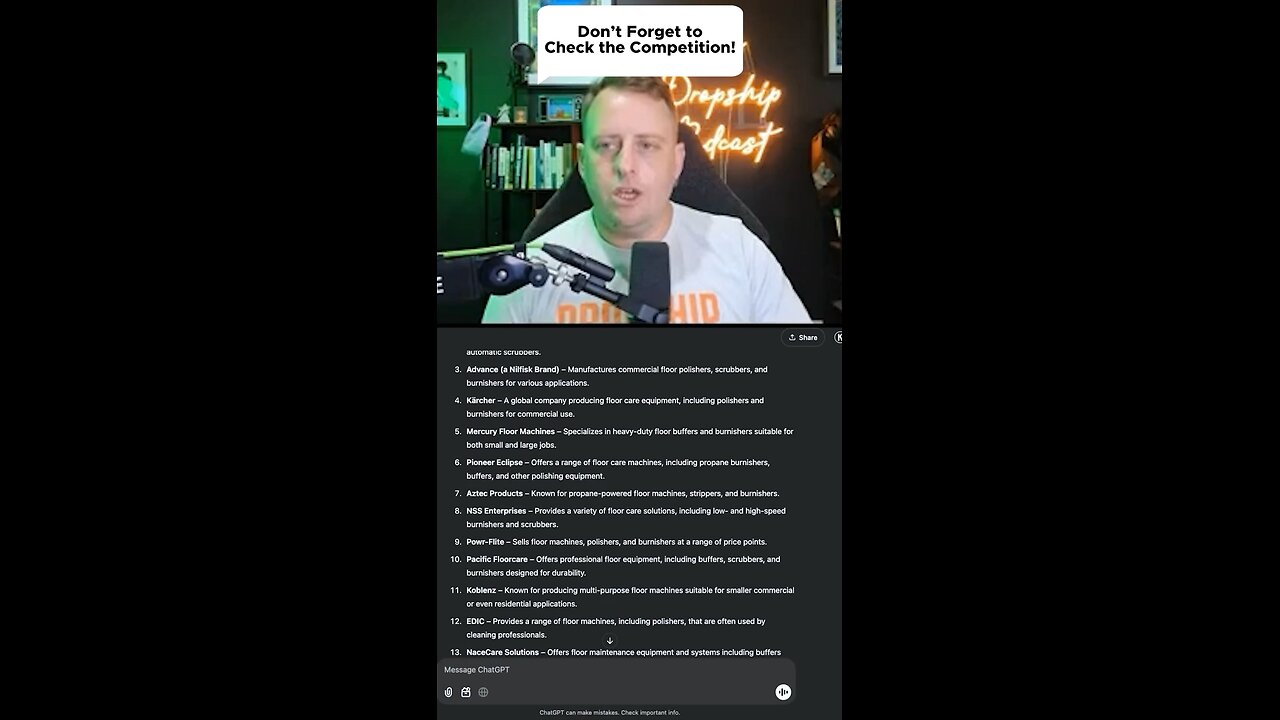 Don’t forget to check the competition!