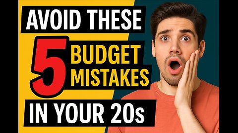 Avoid these 5 budget mistakes in your 20s | save craft