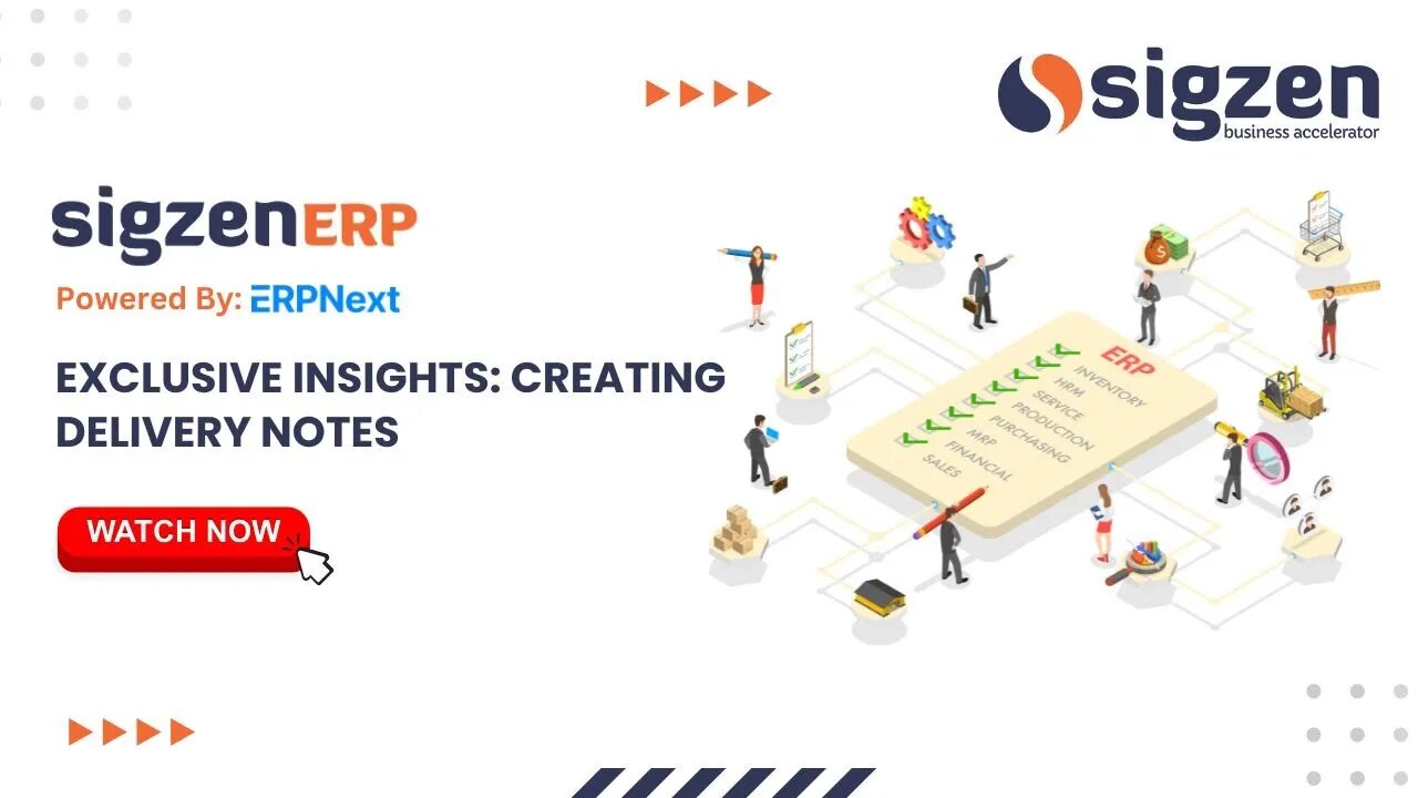 SigzenERP - Exclusive Insights: Creating Delivery Notes