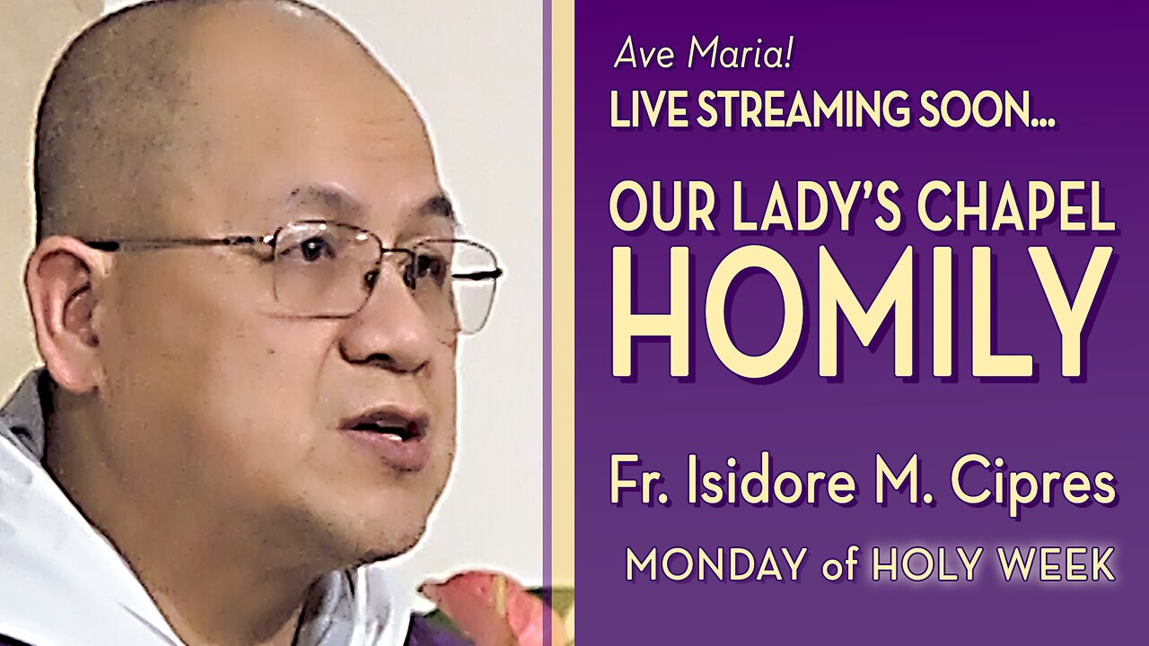 Monday of Holy Week - April 14, 2025 - HOMILY