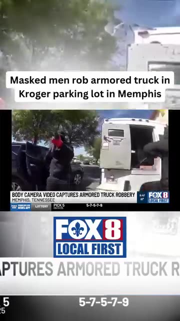 Masked men rob armored truckin Kroger parking lotin Memphis