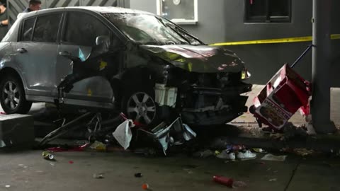 At least 30 injured after vehicle strikes crowd outside Los Angeles nightclub