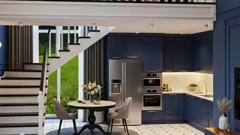 Luxurious Blue Apartment Tour: Modern Elegance