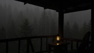 Roof rain ambience for relaxation - White noise on rainy days helps sleep & focus