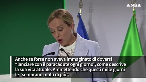NOTIZIE DAL MONDO 1000 giorni di governo per Giorgia Meloni 'Ma sembrano di piu'' il 18 luglio 2025 il governo Meloni ha fatto 1000 giorni di governo dal 22 ottobre 2022 è tra i pochi nella storia della Repubblica di MERDALIA💩