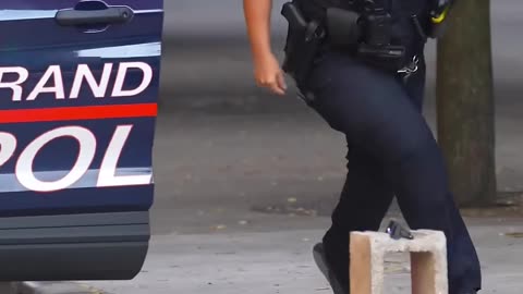 Man tries outrunning cops on skateboard