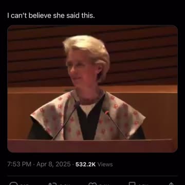 “Europe has the values of The Talmud” - Ursula von der Leyen