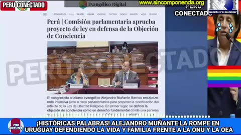 CONGRESISTA MUÑANTE EN URUGUAY DEJÓ SENTADO LA POSTURA DE DEFENSA DE LA VIDA Y DE LA FAMILIA