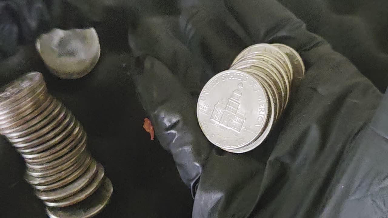 Hunting for silver in Half dollar brinks rolls
