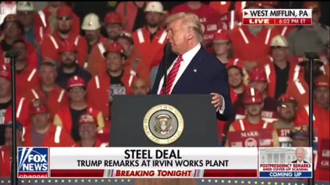 Major announcement today steel tariffs will go up 25% are now 50%
