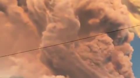 The Lewotobi Laki Laki volcano erupts in Indonesia,