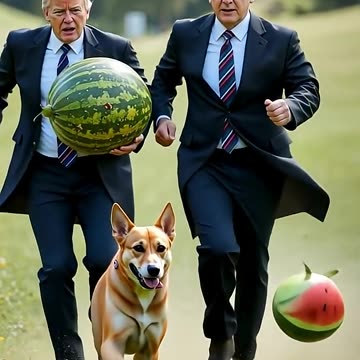 Donald Trump and Netanyahu are stealing watermelons