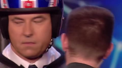 Motorcyclist Jack Price performs extreme stunts for Judges