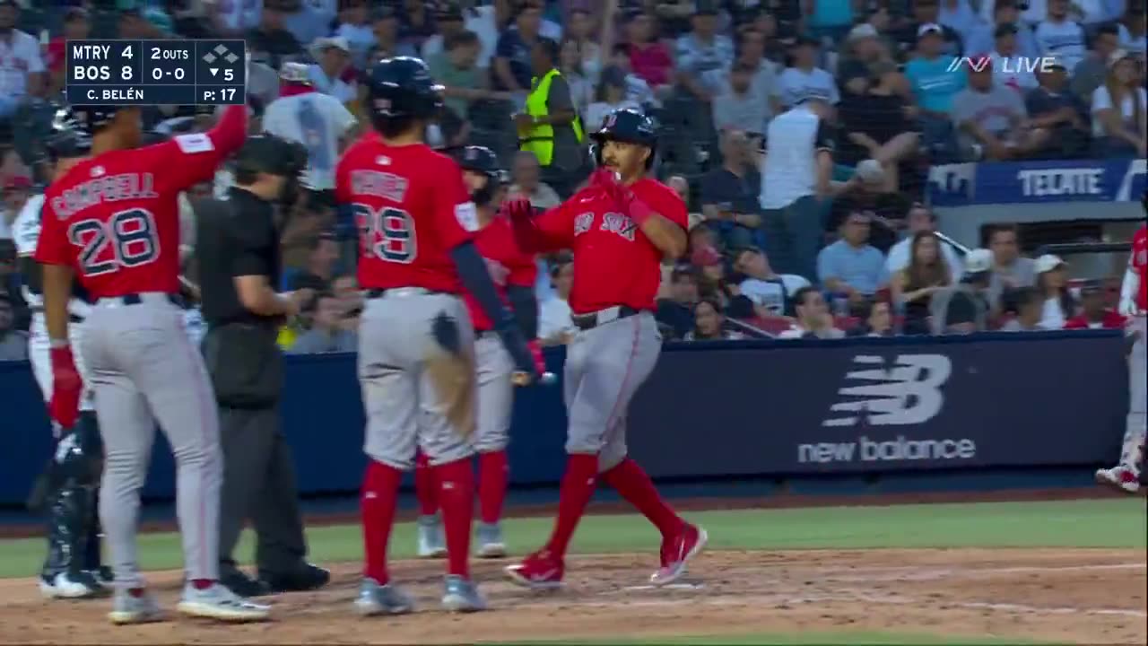 MLB - David Hamilton crushes the @RedSox third homer of the night 🙌