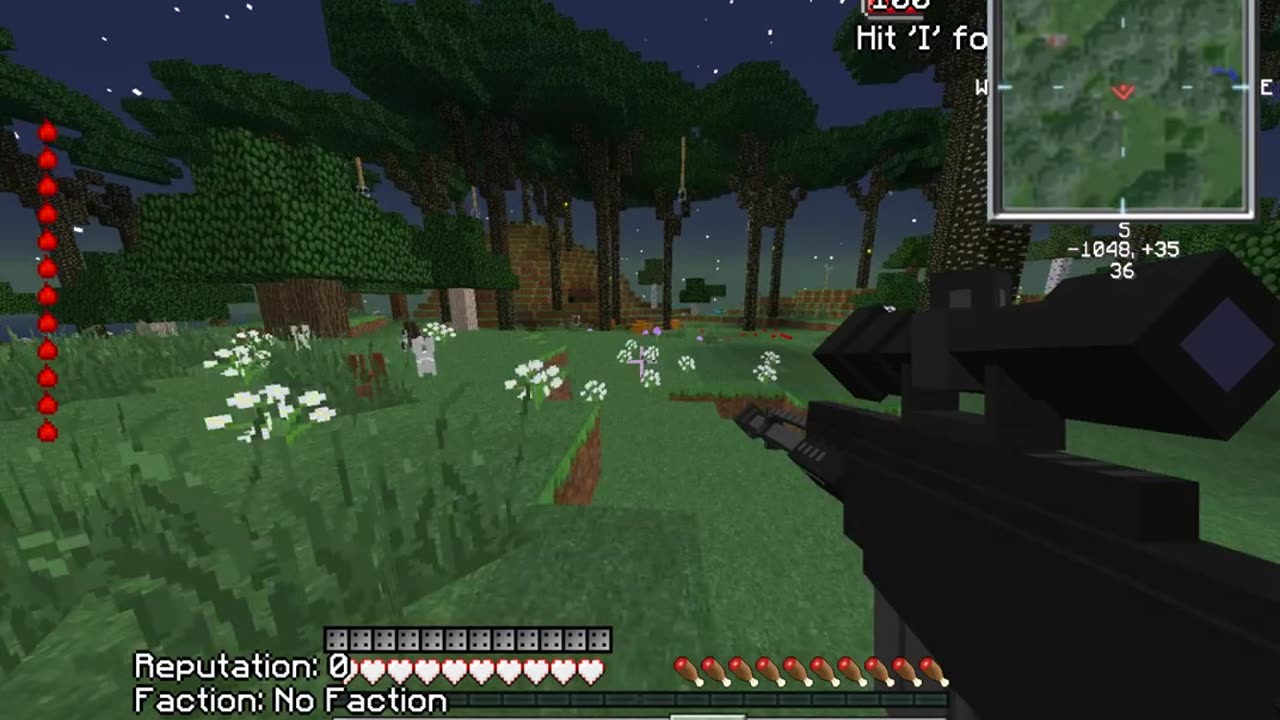 Minecraft Shooting twilight forest ravens