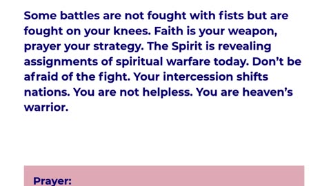 Faith That Wars in the Spirit