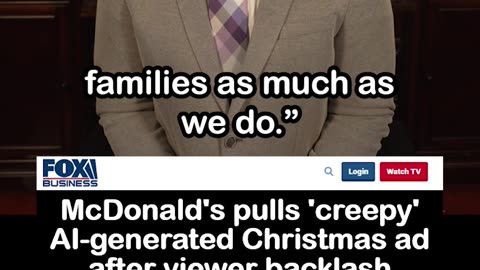 McDonald’s Pulls “Creepy” AI Christmas Ad After Backlash