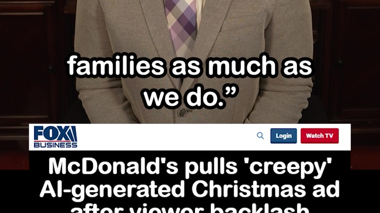 McDonald’s Pulls “Creepy” AI Christmas Ad After Backlash