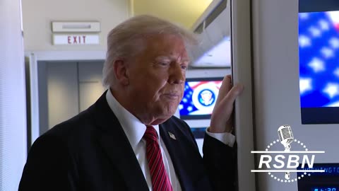 WATCH: President Trump answers questions while aboard Air Force One en route to Qatar - 5/14/25