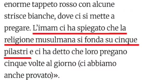 🚨 Portano dei bambini dell'asilo in gita in Moschea.