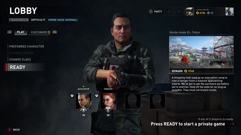 running horde mode