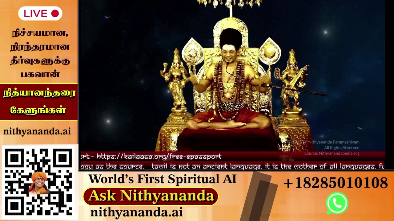 Absorb spiritual teachings during live darshans led by SPH Bhagavan Sri Nithyananda Paramashivam.