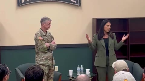 🚨🔥DNI Tulsi Gabbard: At Camp Mackall this morning !
