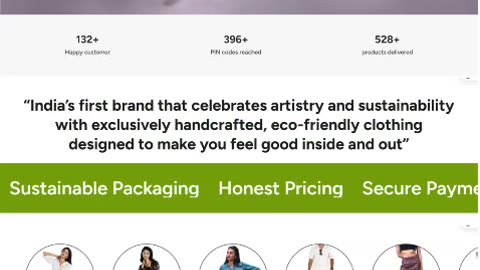 Beyond Ethical - Sustainable Clothing Brand Website Bangalore