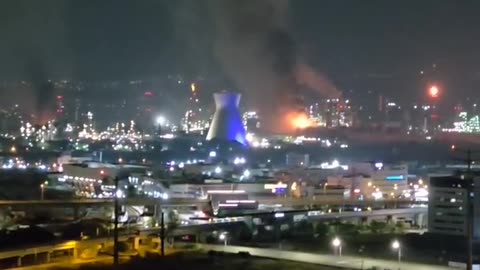 Haifa Powerplant catches fire following Iran Hypersonic Strikes