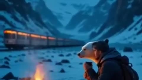 A Magical Encounter in the Snow ❄️ | Man Meets Bear in Nature's Lap | Short Film"